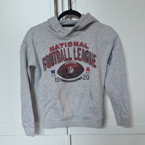 Gray NFL Hoodie with Red and Black Print